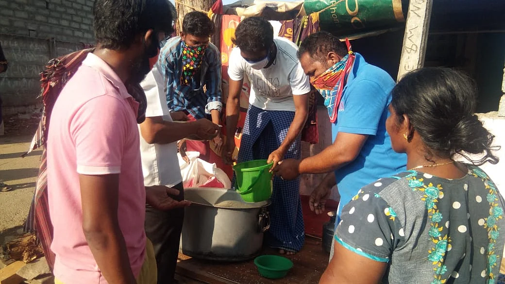 Several private groups have also been helping by providing cooked food.