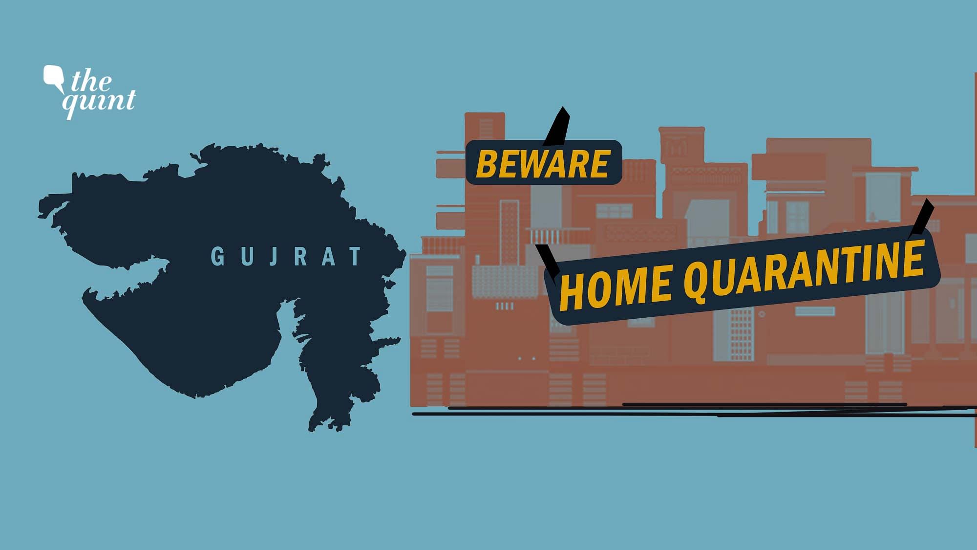 Rais Khan Pathan says although he lives in Delhi, AMC pasted a “quarantine” sticker outside his Ahmedabad home on 1 April.