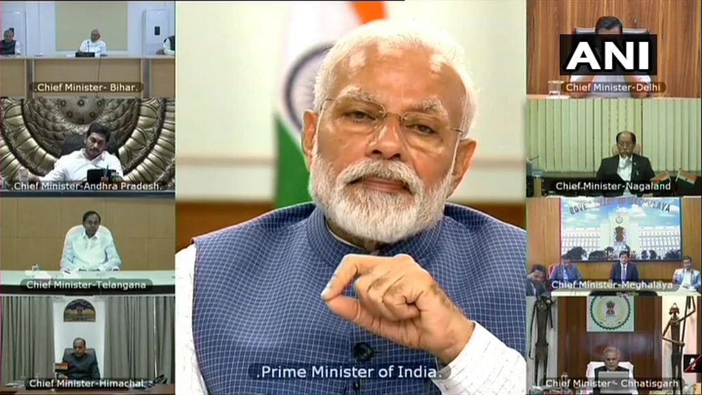 Prime Minister Narendra Modi on Thursday, 2 April, held a meeting with chief ministers via video conference on the COVID-19 situation in the country.