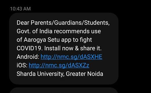 Bodies like Prasar Bharati, Sharda University and top private schools of New Delhi have made the app mandatory.