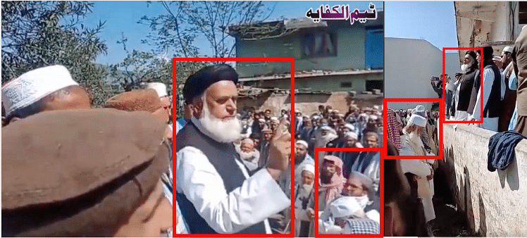 The video is from Pakistan and the man seen in the video is Mufti Kifayatullah, leader of Jamiat Ulema-e-Islam (F).