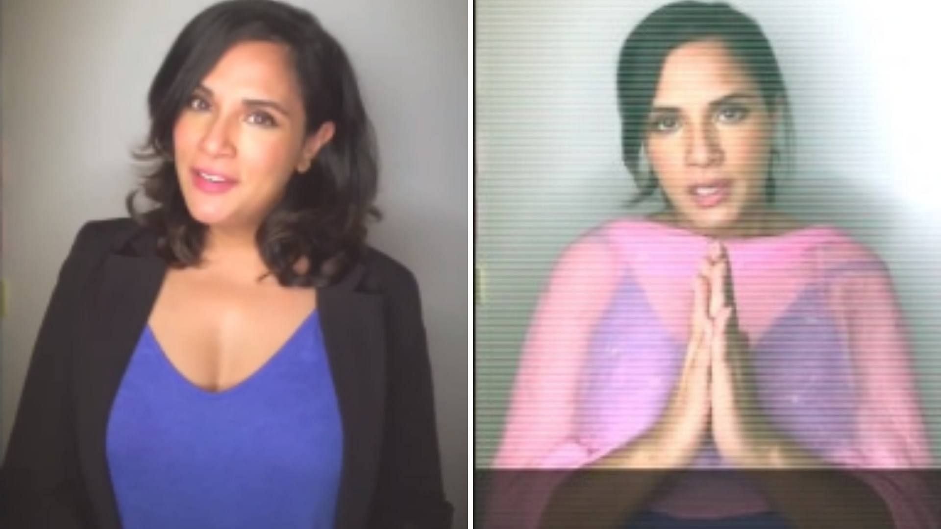 Richa Chadha posted a satirical video on Instagram.