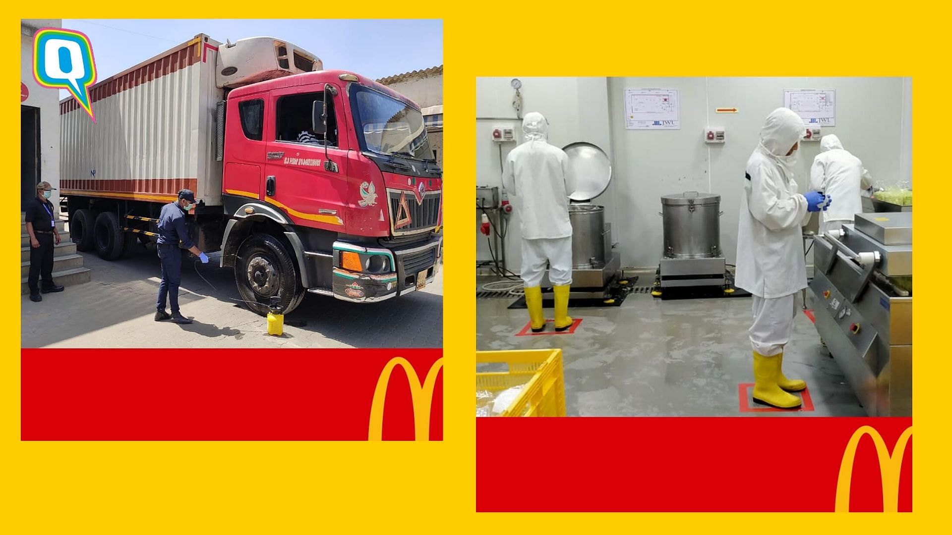 Images from McDonald’s India’s factory