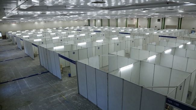 A large convention hall in Chennai that has hosted several trade fairs so far has now been converted into a quarantine facility in the city.