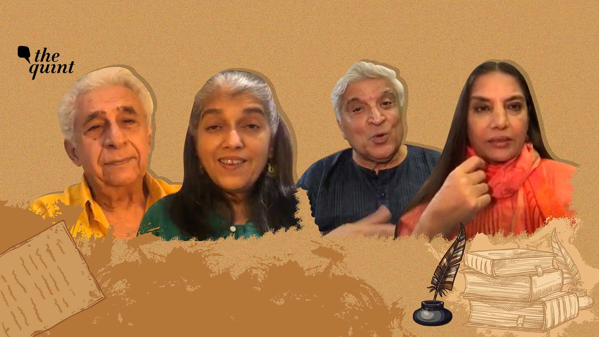 Naseeruddin Shah and others recite poetry