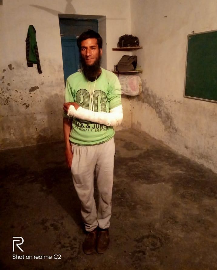 “They kept calling us terrorists and beating us. I was hurt the worst,” Raja Bahar, who broke his arm, said.