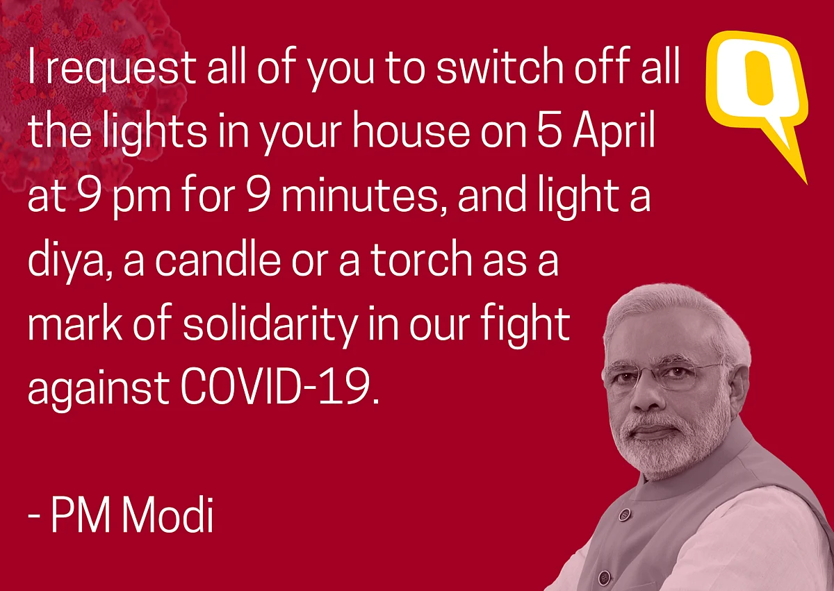 Light Diyas, Candles at 9 pm on 5 April for 9 Minutes: PM Modi