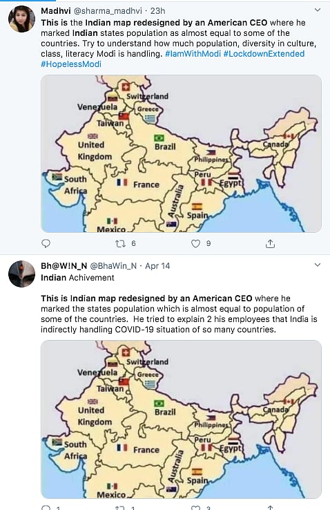 Fact Check Of Old Map Of India Mapping Population Shared Now To Praise Pm S Handling Of Covid 19 City density 2 • population density 3 • legend (click on marker to hide it). map of india mapping population