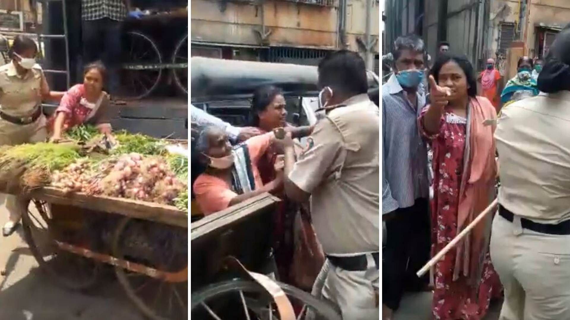 A scuffle broke out between vegetable vendors and BMC and police personnel in Mumbai’s Mankhurd area