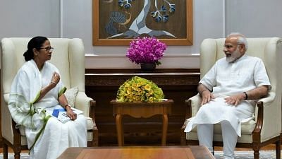 File photo of West Bengal Chief Minister Mamata Banerjee meeting Prime Minister Narendra Modi on 18 September 2019. 
