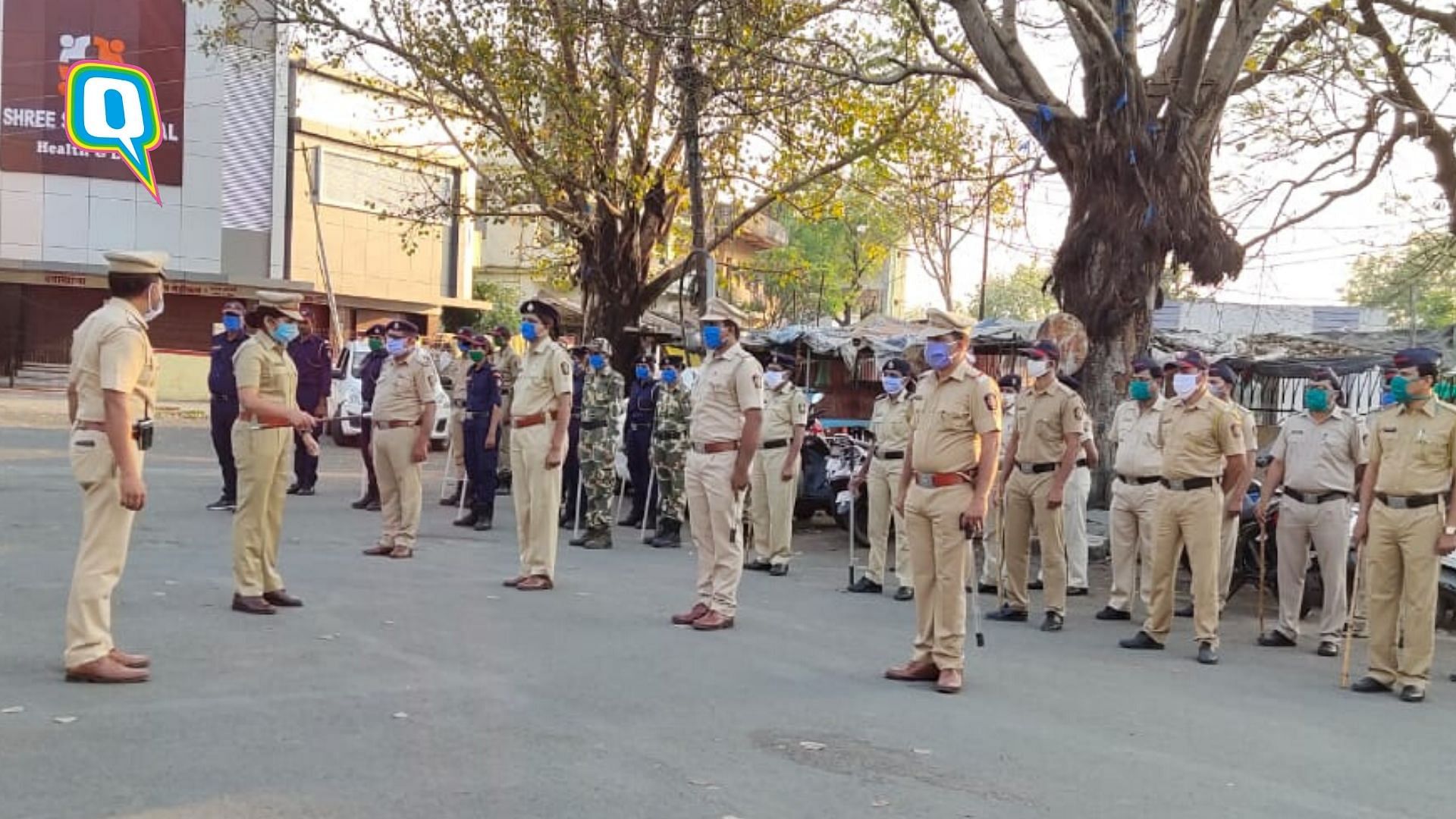 Nagpur Police on their route march.