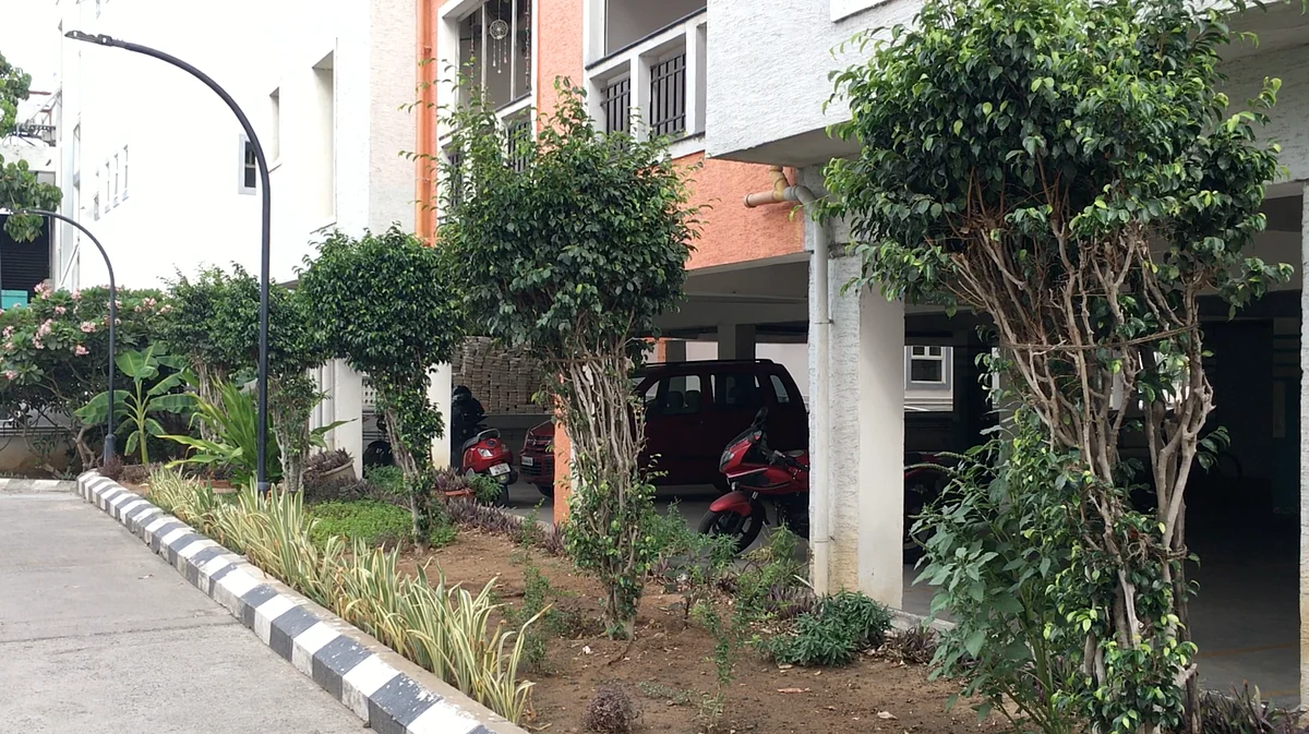 The colony boasts of a beautiful green campus.