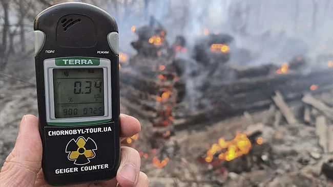 Chernobyl witnessed an increase in the radiation levels.