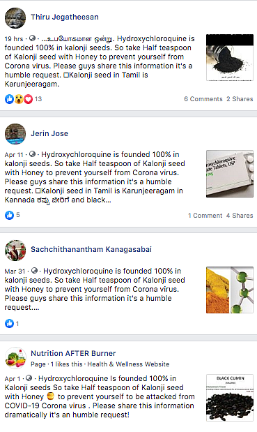 No Data to Support: Experts on Claims Kalonji Seeds Cure COVID-19