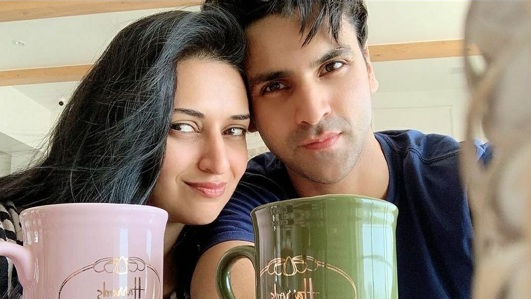 Divyanka Tripathi and husband Vivek Dahiya during the lockdown.