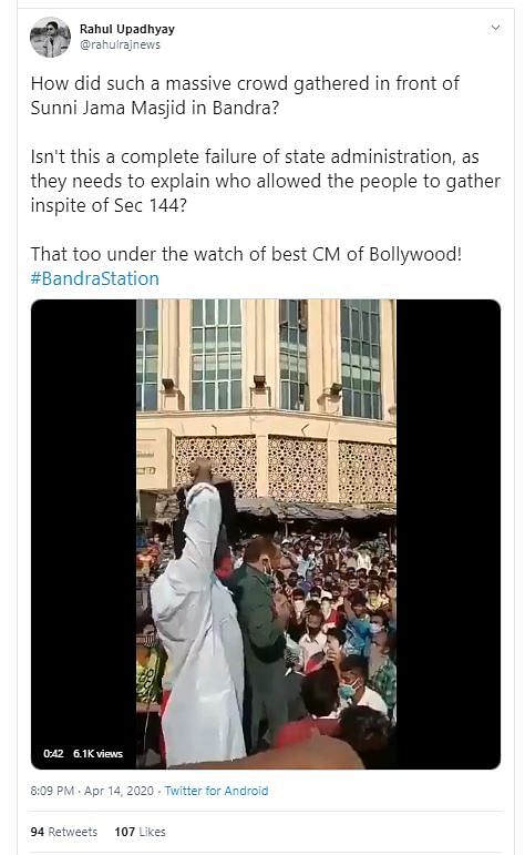 Users  on Twitter shared a video questioning if the gathering was a religious one,  giving it a communal spin.