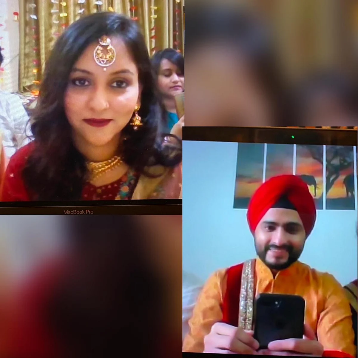 Preet and Neet get married on Zoom.