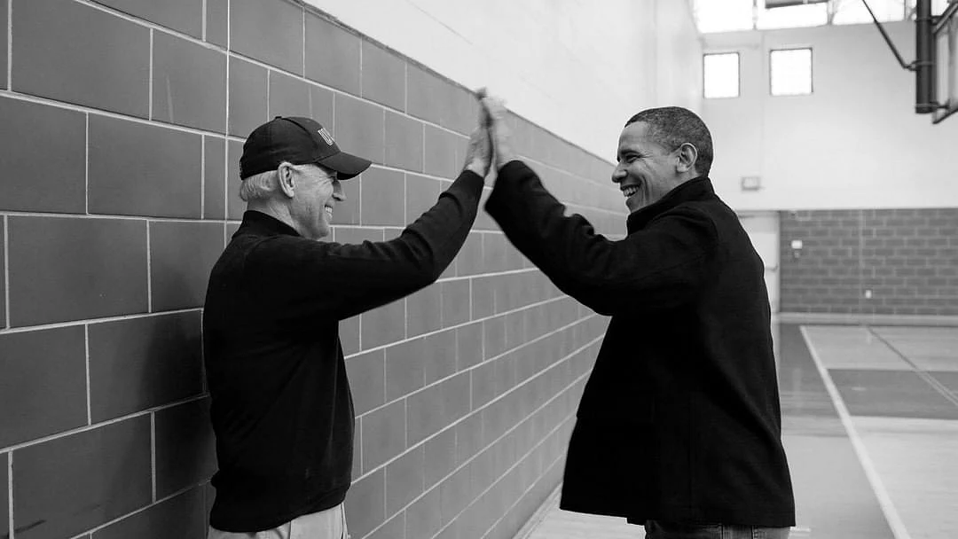 Joe Biden and Barack Obama.