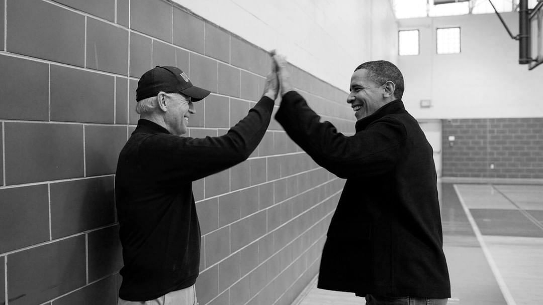 Joe Biden and Barack Obama.