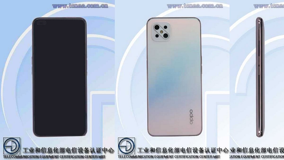The Oppo A92s as featured on the TENAA website.