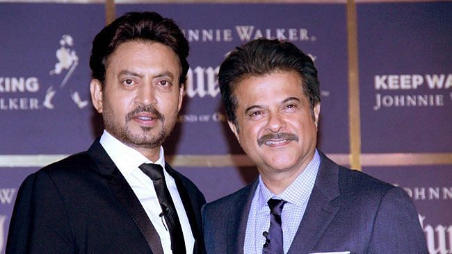 Irrfan Khan with Anil Kapoor.