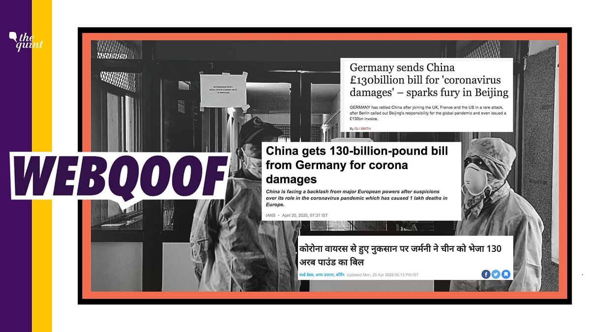 No, Germany Hasn’t Sent a £130 Bn Bill to China for COVID Damages