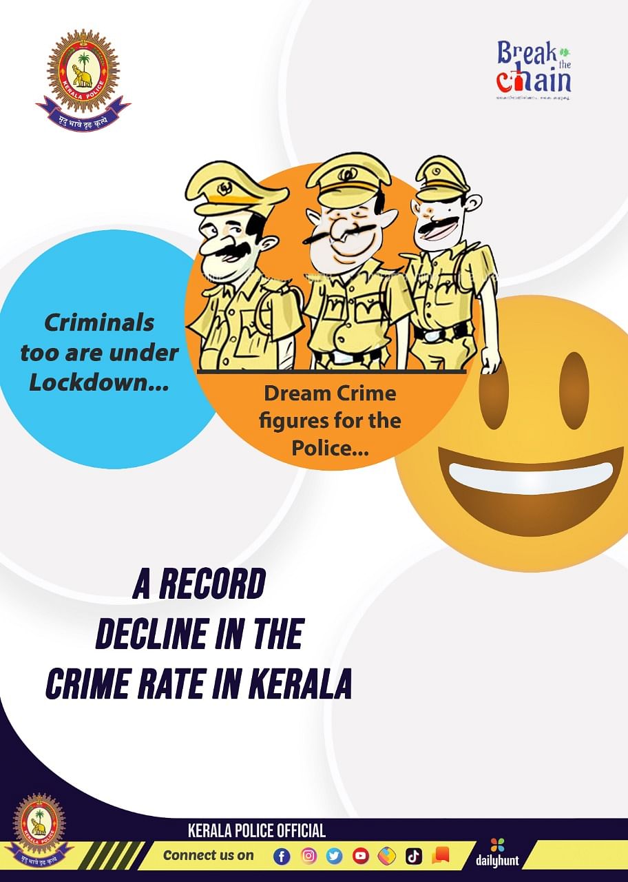 Kerala Police Spread Coronavirus Awareness Through Twitter: Kerala Police  is Raising COVID-19 Awareness Using 'Adipoli' Humour