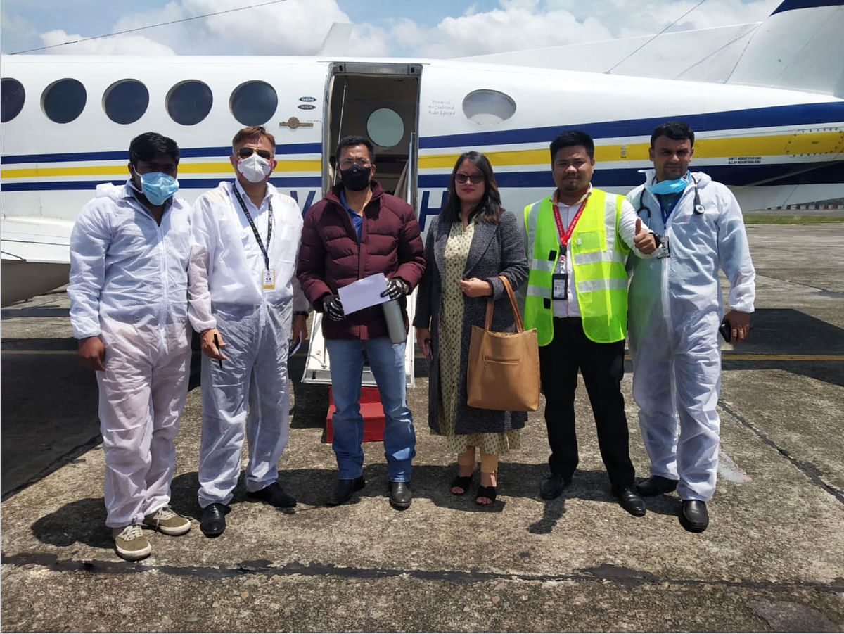  Dingko Singh was on Saturday airlifted from Imphal to the national capital for his liver cancer treatment.