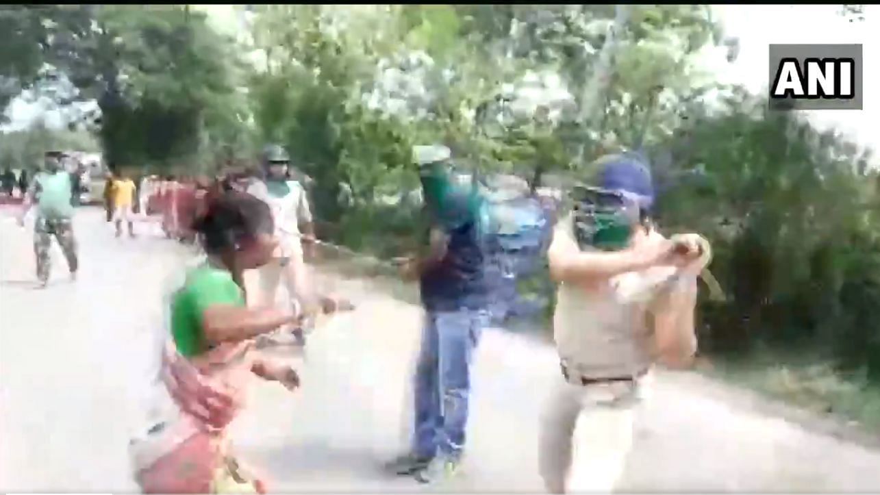 Three police personnel were injured in a clash that took place between locals and cops in West Bengal’s Baduria city.