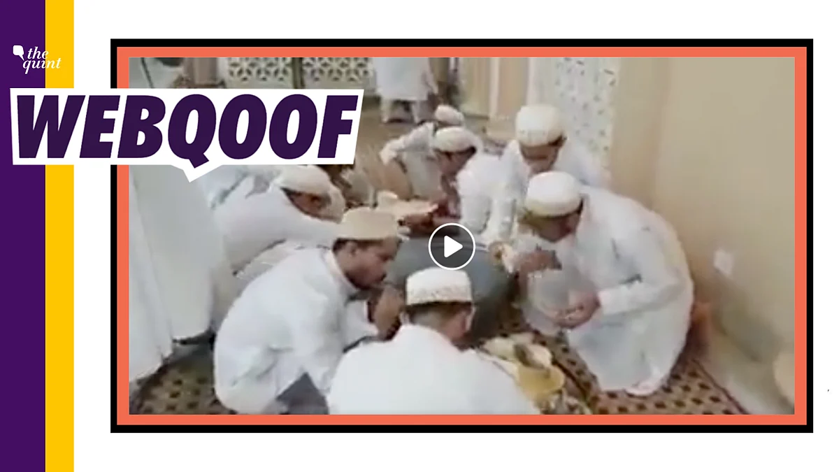 Fake: Old Video Shared as Muslims Licking Plates to Spread Corona