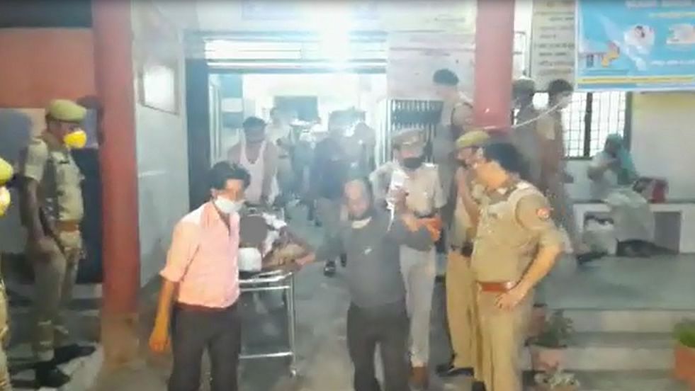 The sub inspector injured in incident has been referred to Meerut for further treatment.