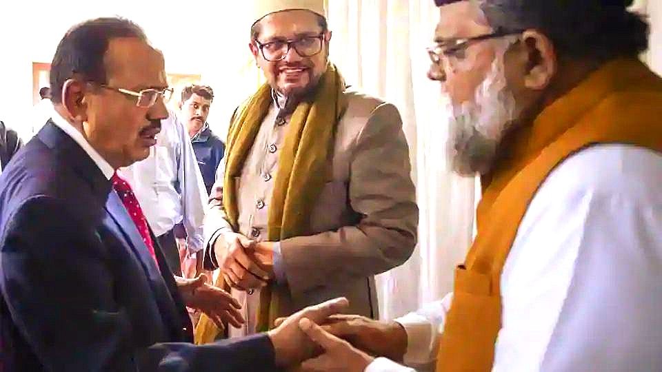 COVID-19 and Tablighi Jamaat: Ajit Doval meets Maulana Saad of the Tablighi Jamaat Markaz in Delhi’s Nizamuddin.