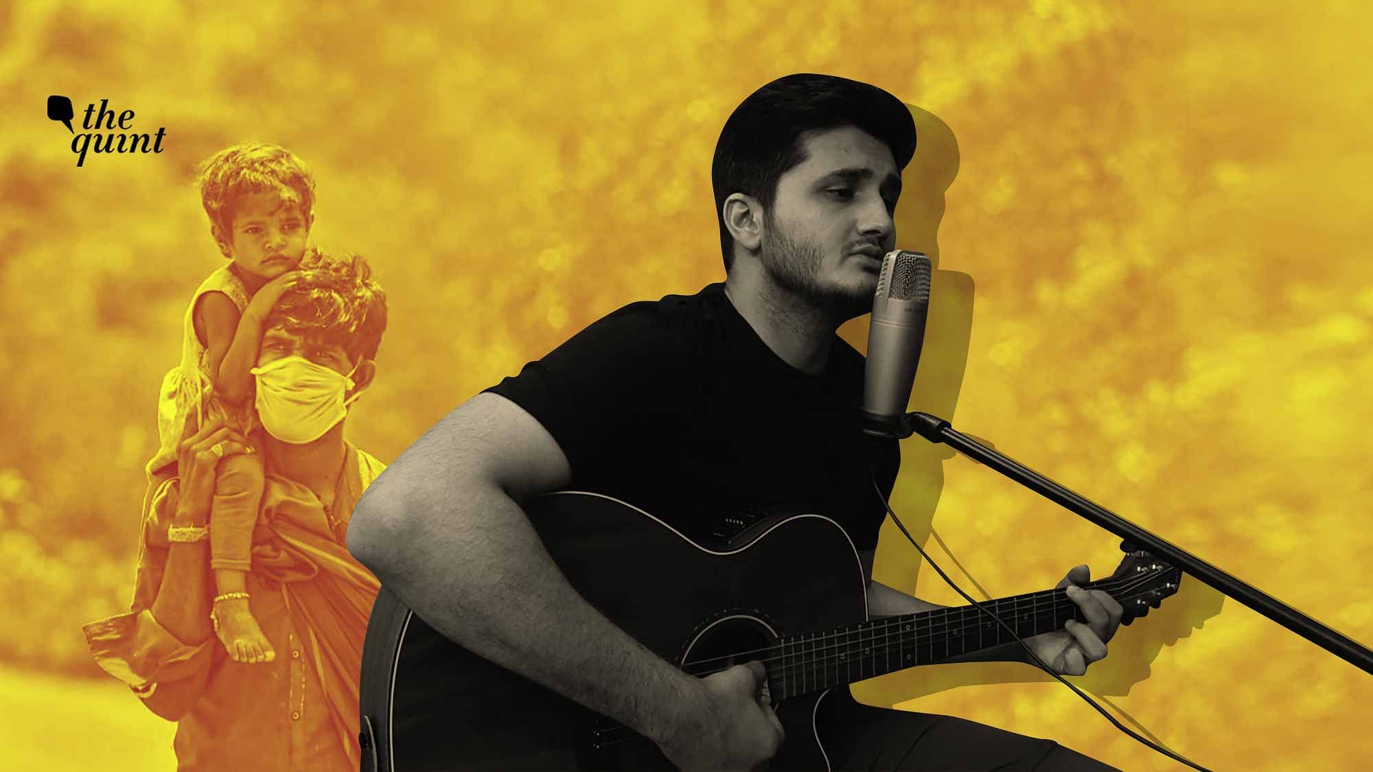 Poojan Sahil wrote a song for migrant labourers and others left hungry and away from home after the nationwide lockdown.