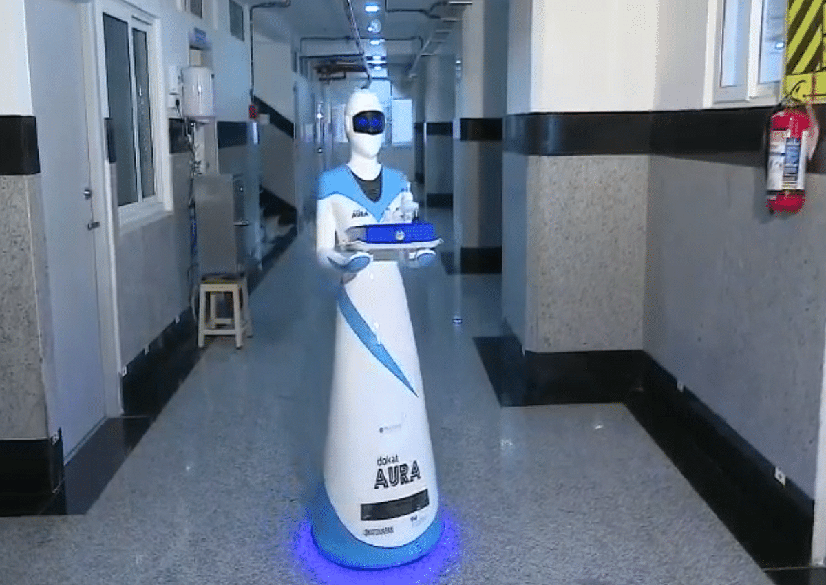 Coimbatore company creates robots to disinfect spaces with UV rays and provide medicines  in isolation wards.