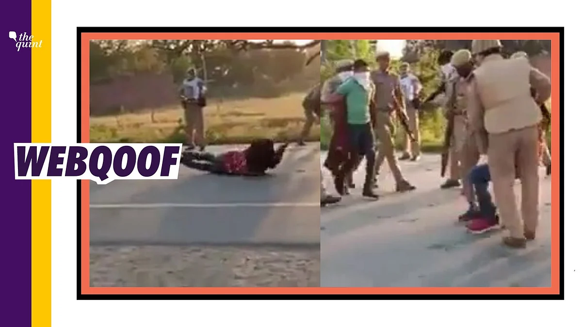 The video is actually of a mock drill which was conducted by Ayodhya police on 2 April. 