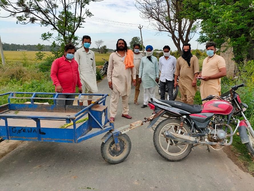 Haryana villagers have been keeping away outsiders by building temporary checkpoints at the entry points.