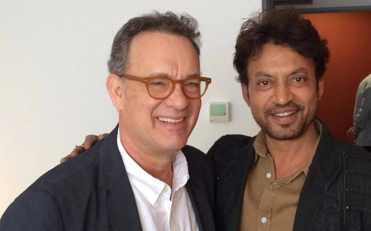Tom Hanks with Irrfan Khan.