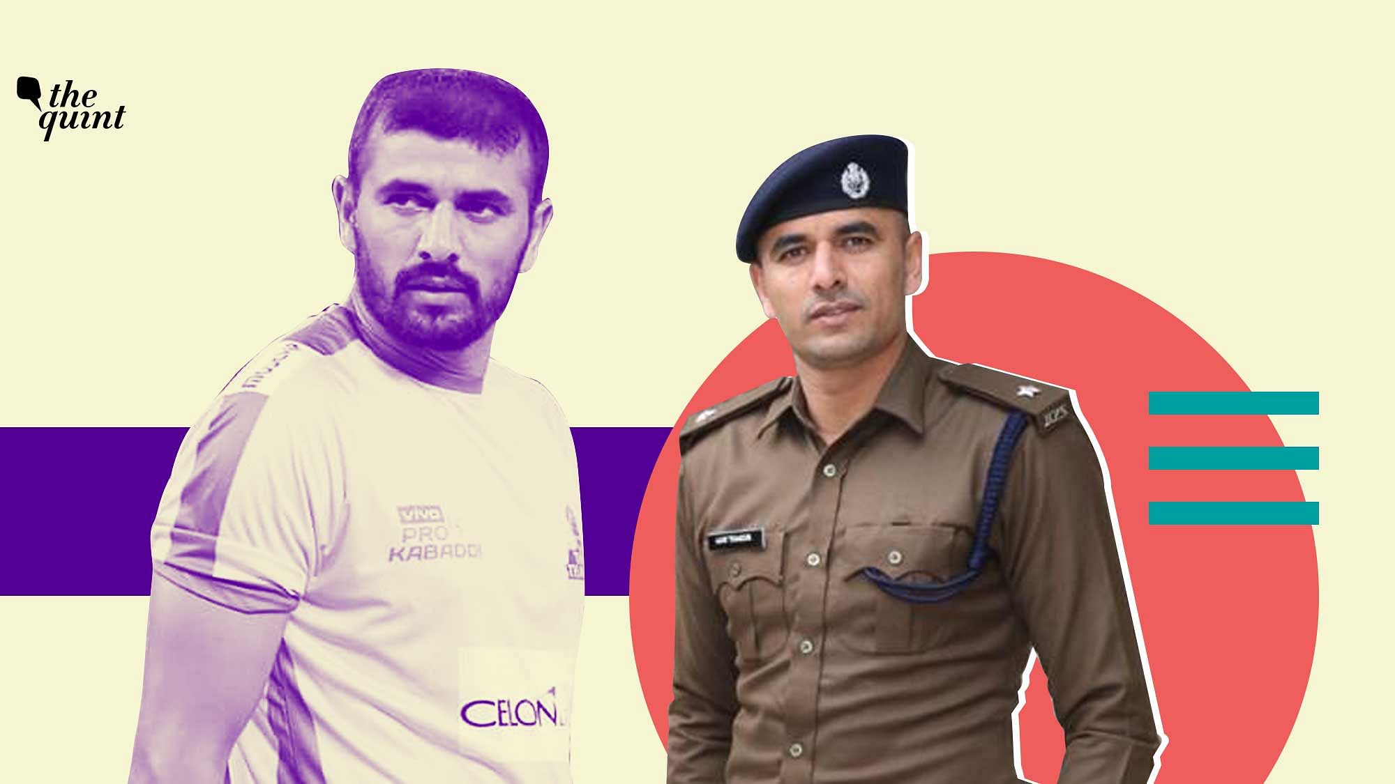 Indian kabaddi star Ajay Thakur is currently serving on duty as a Deputy Superintendent of Police in Himachal Pradesh.