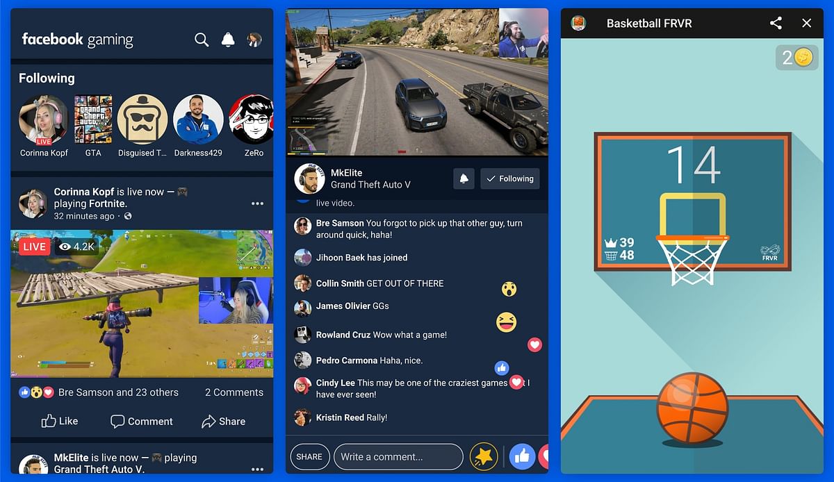 Facebook is also introducing a feature called Go Live for streamers and gaming community