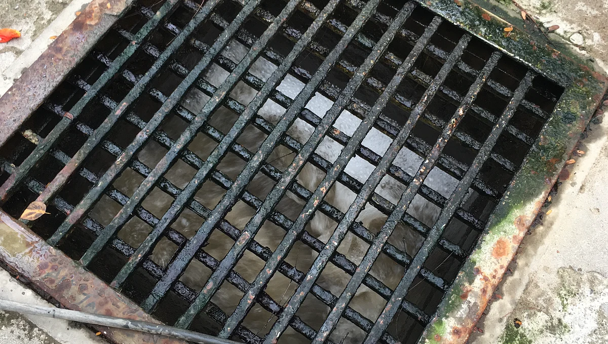 The sewage treatment plant system recycles all the water from flushed toilets.