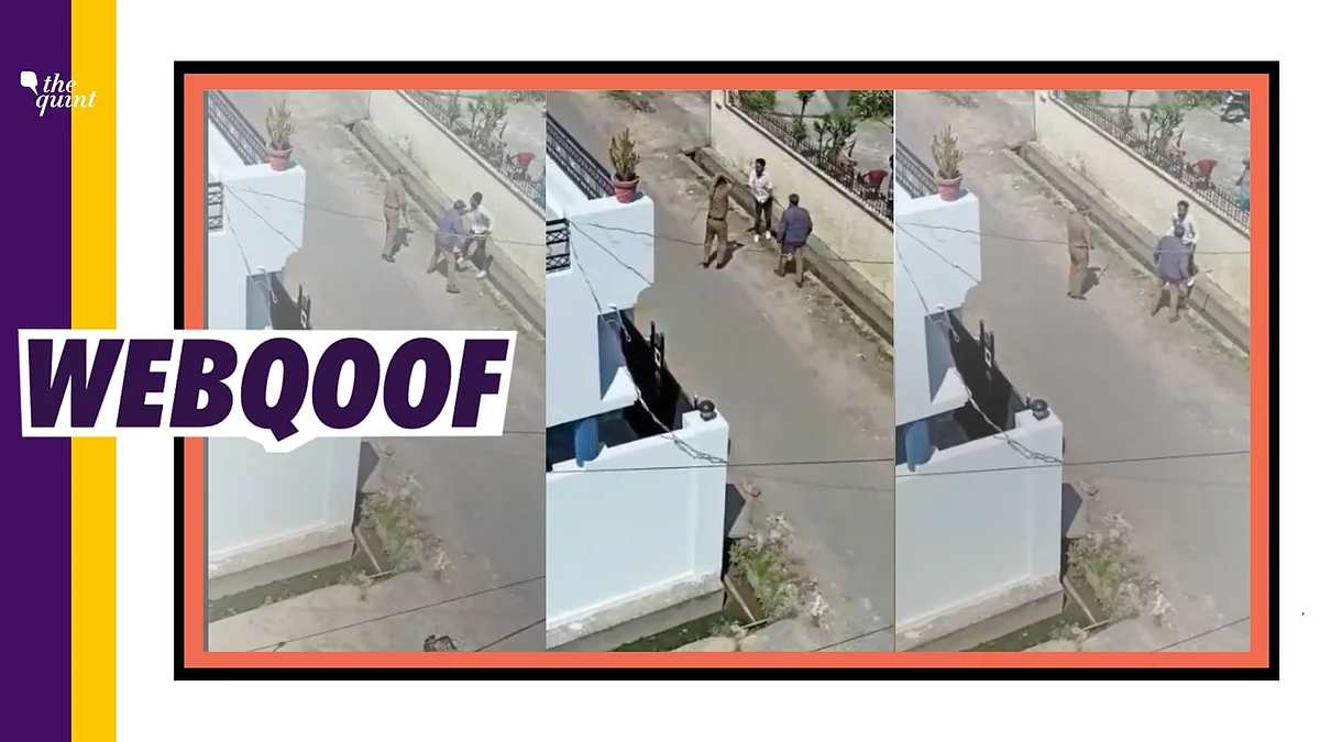 A viral video of a man violating lockdown protocol in Dehradun was shared with a false communal angle.