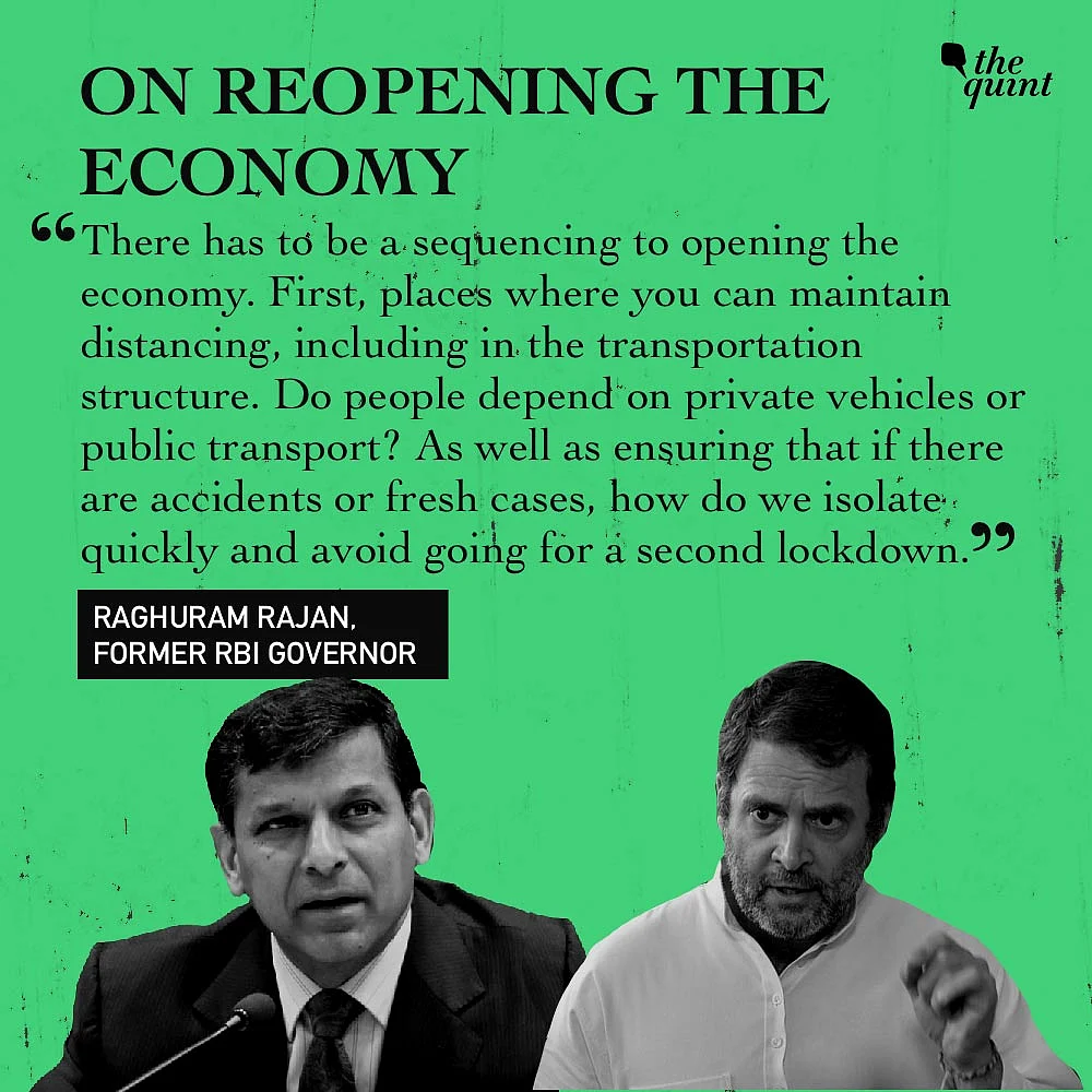 COVID-19: India Needs Rs 65k Crore to Aid Poor, Rajan Tells Rahul