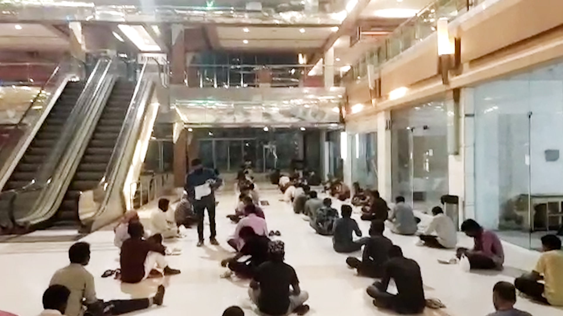 Migrants given shelter in Ahmedabad mall