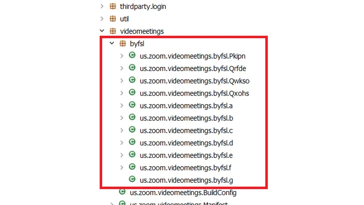 This malware has components injected in the repackaged Zoom application.