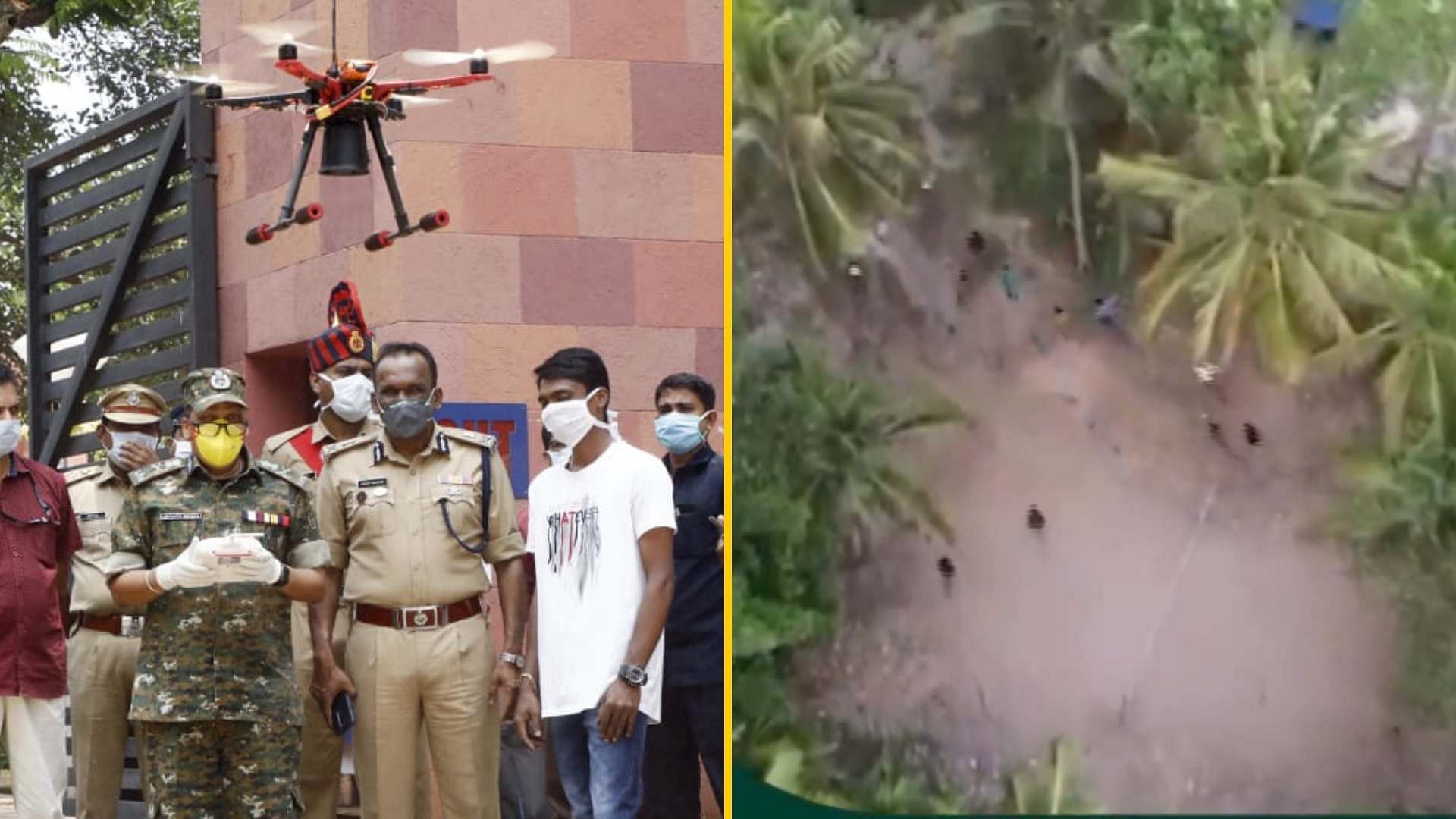 The Kerala Police has been using drone surveillance to monitor lockdown violators.