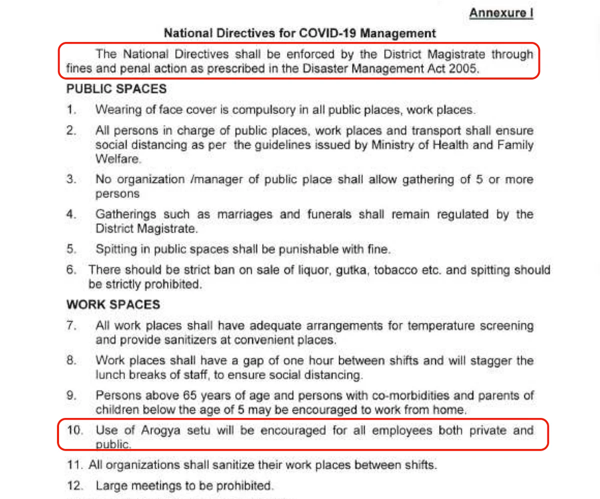 The directive states that the public should be encouraged for all employees but also states that this “shall be enforced through fines and penal action.”