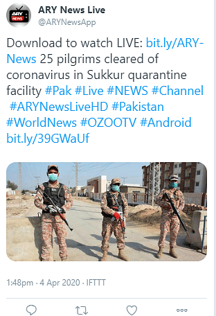 The video is from Pakistan, and the location in the video is the Sukkur quarantine facility in the country. 