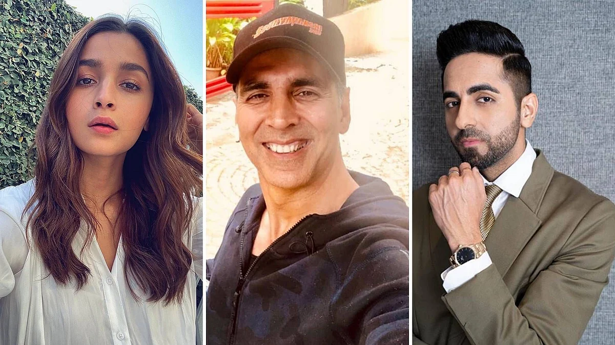 Alia Bhatt, Akshay Kumar, Ayushmann Khurrana.