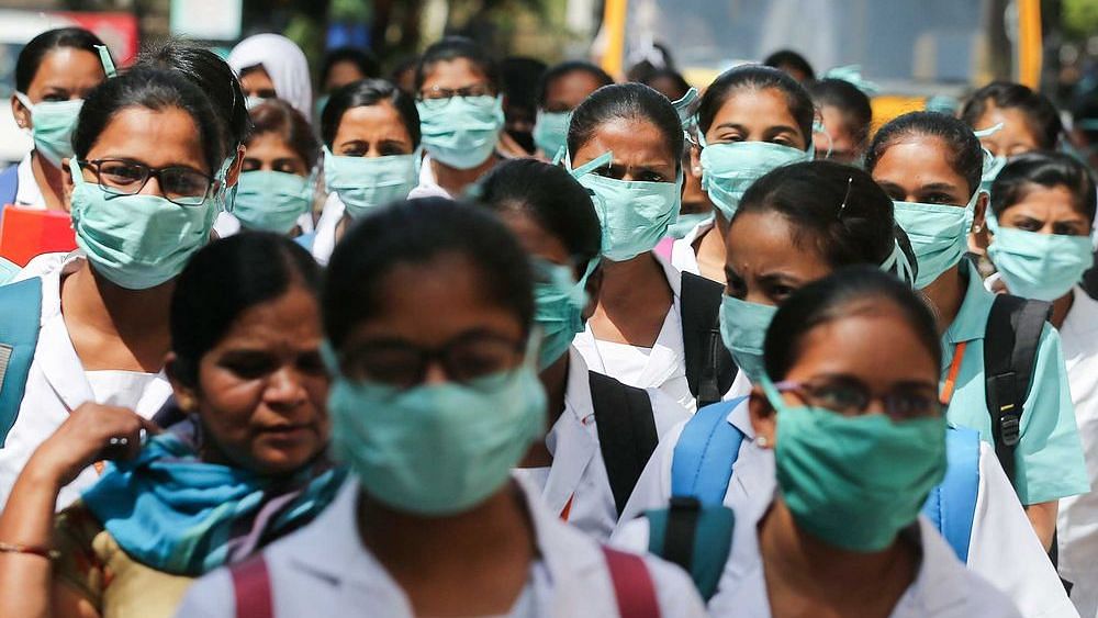 Face mask has been made mandatory in some states as a measure to contain the spread of coronavirus. 
Representational image.