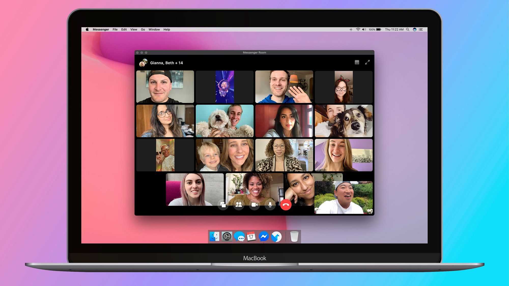 Messenger Rooms allows up to 50 participants in a video call.